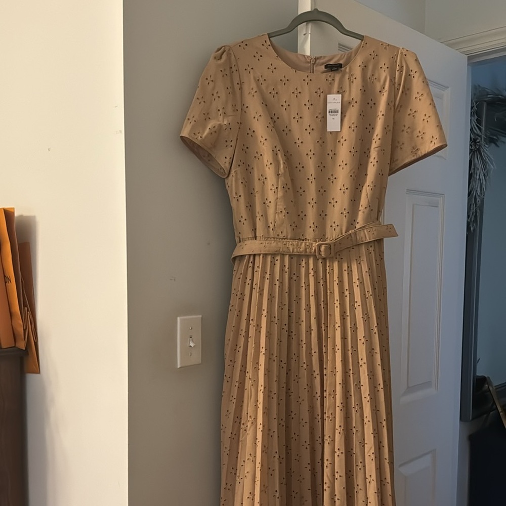 *NEW* with TAGS Ann Taylor Pleated Eyelit Dress